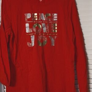 Holiday time long sleeve tee NWOT